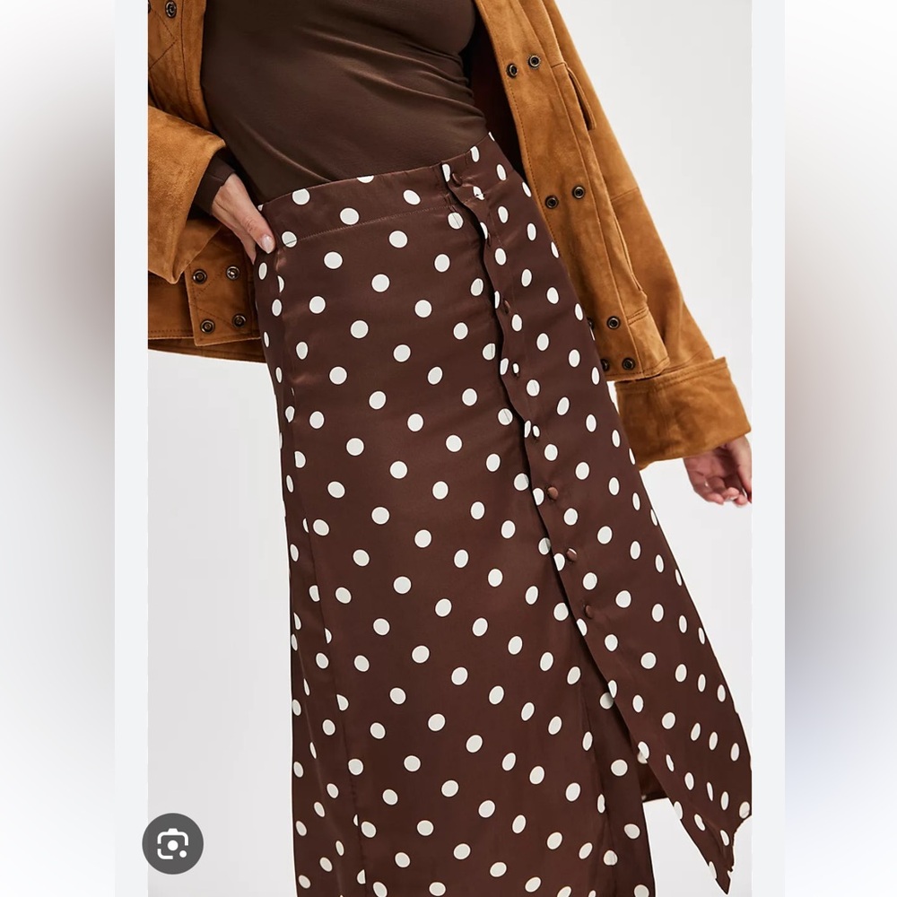 FP Polka Dot Midi Skirt